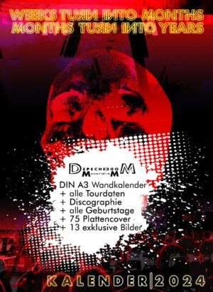 Depeche Mode DIN A3 Wandkalender 2024 - mit DIN A1 Memento Mori Poster