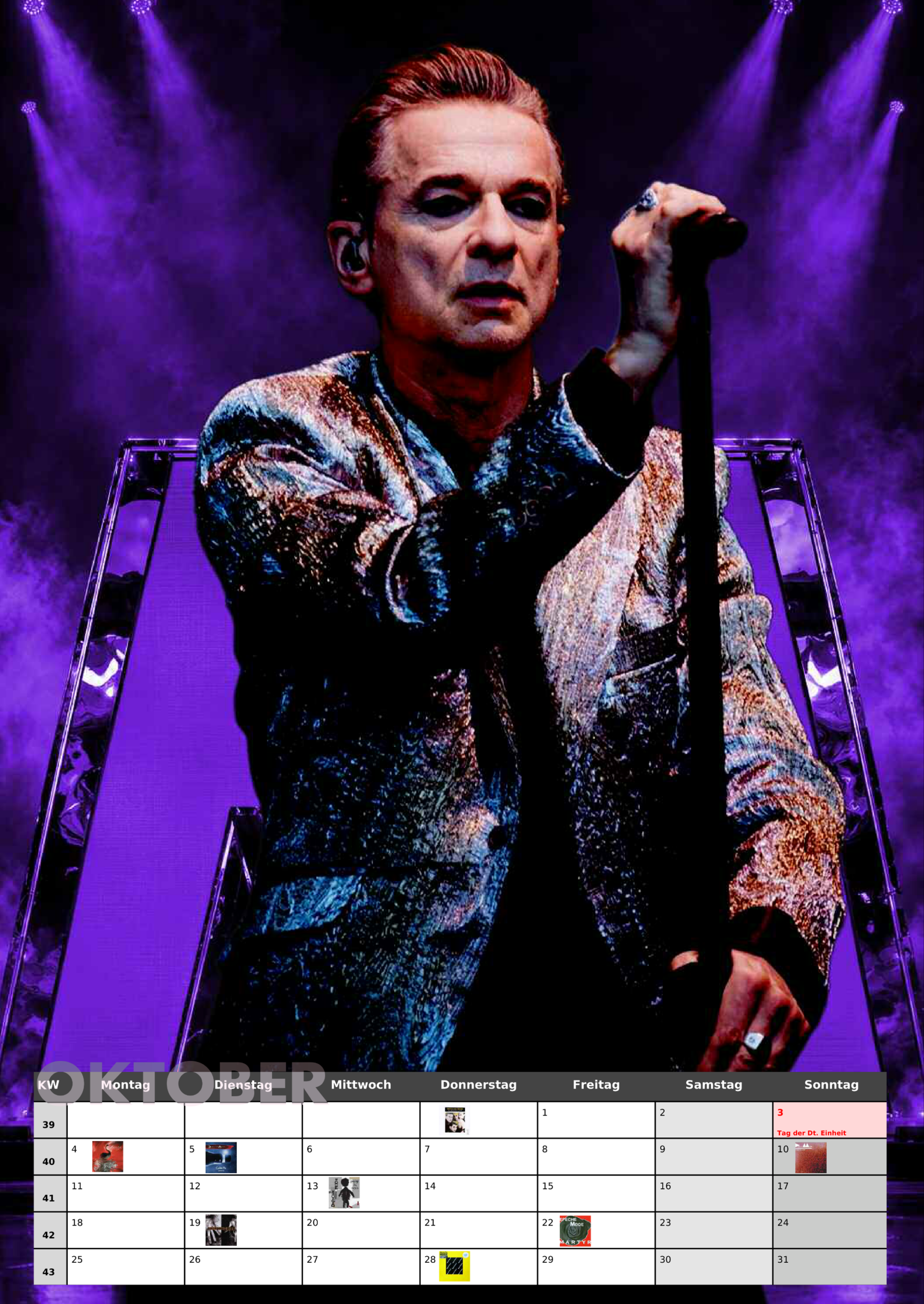Depeche Mode Kalender 2027 Din A3 – Bild 6