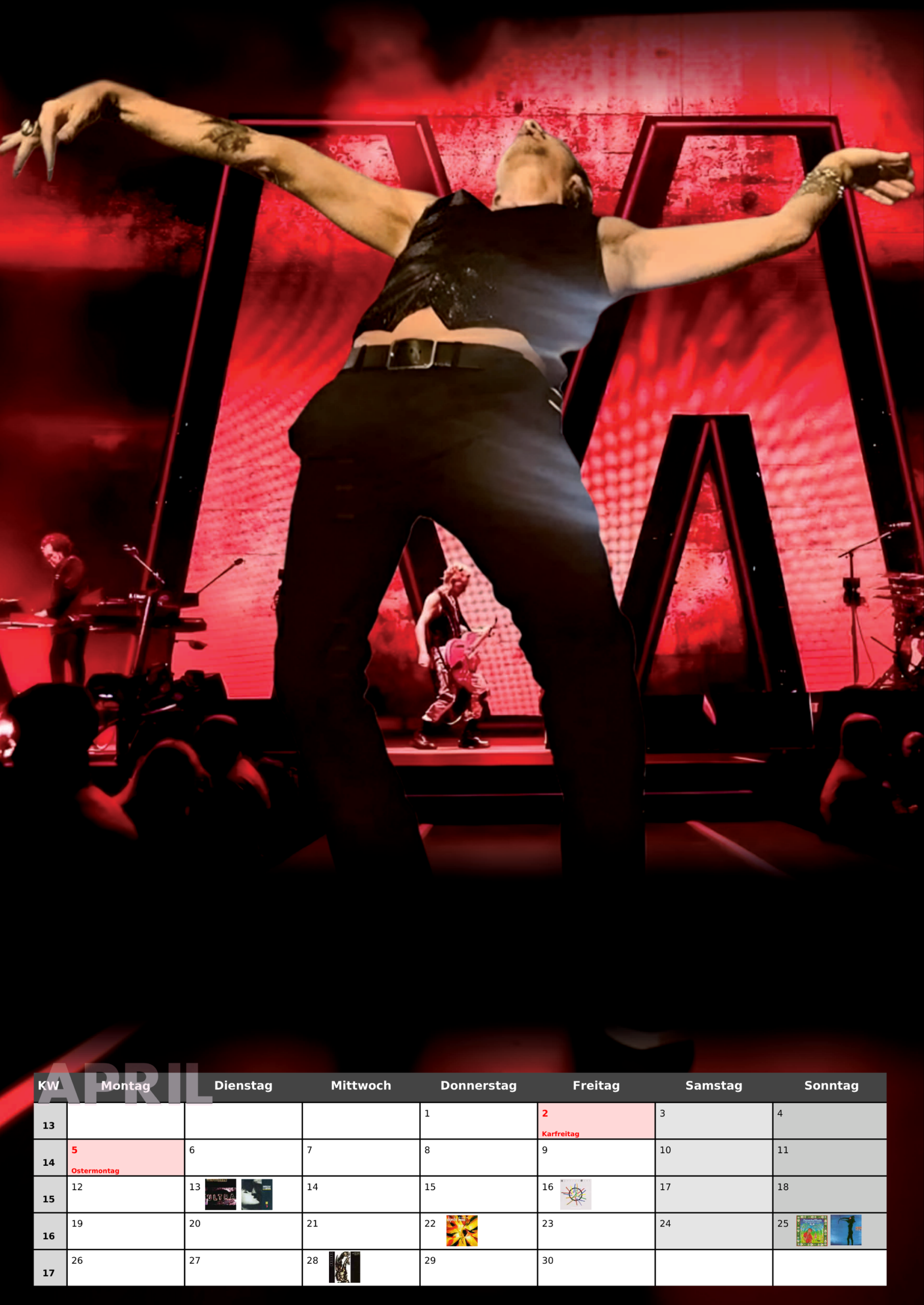 Depeche Mode Kalender 2027 Din A3 – Bild 8