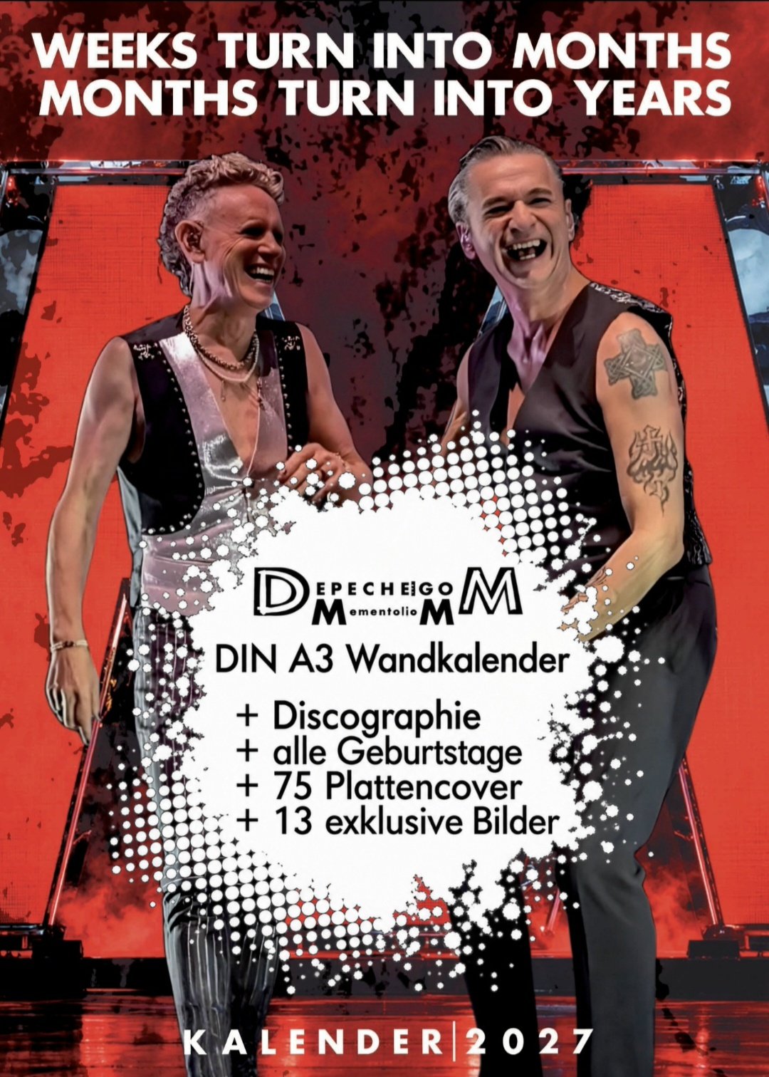 Depeche Mode Kalender 2027 Din A3
